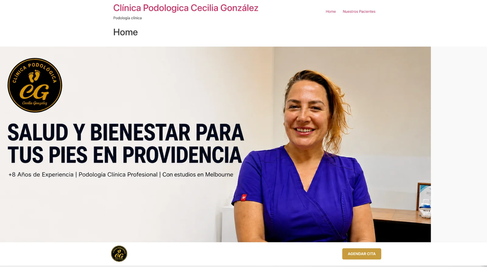 Portada de Clínica del Pie Cecilia González