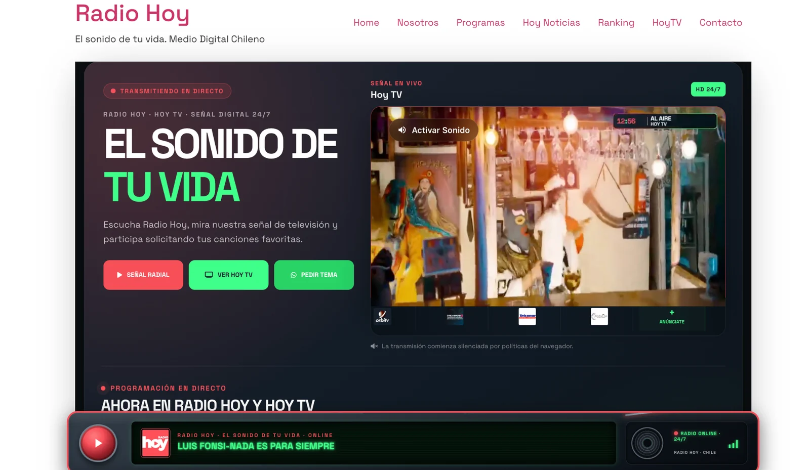 Portada de Radio Hoy